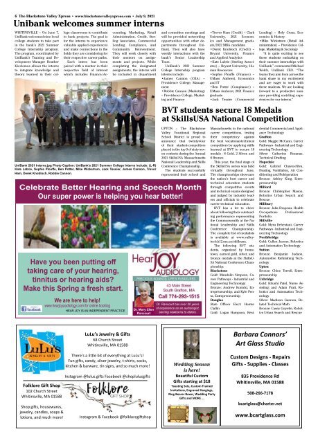 Blackstone Valley Xpress July 9 Issue