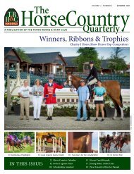 TR&HC Horse Country Quarterly - V1N2 - summer 2021