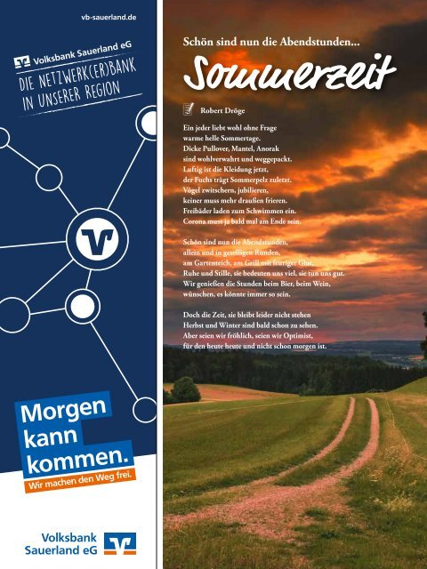 WOLL Magazin 2021.2 Sommer I Meschede, Bestwig, Olsberg