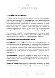 Vertriebs-Leitung gesucht - Bechstein