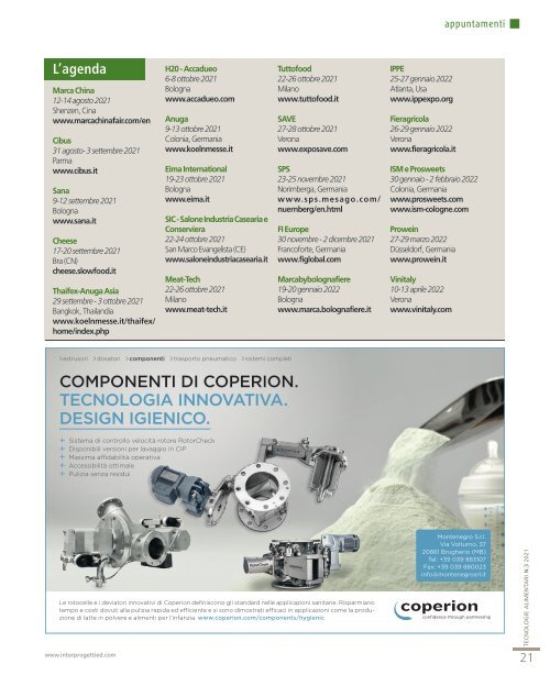 Tecnologie Alimentari n°3 - Maggio / Giugno 2021