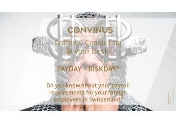 Coffee & Consulting - PAYDAY ~ RISKDAY? 