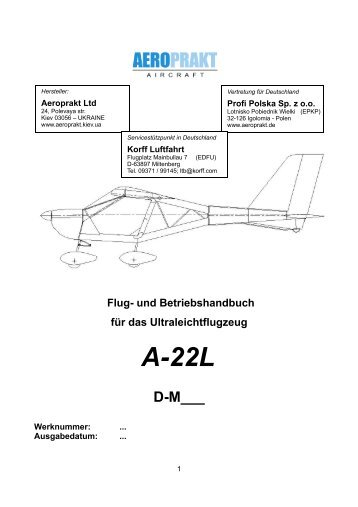 Flug- und Betriebshandbuch - airProfi