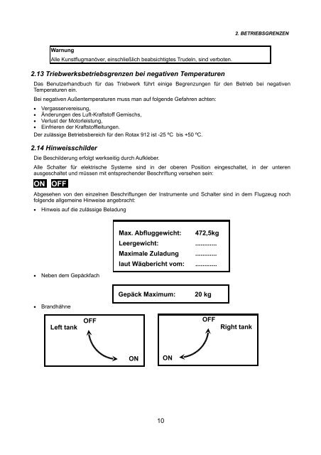 Flug- und Betriebshandbuch - airProfi