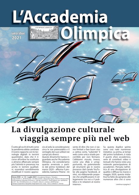 L'Accademia Olimpica - n. 1/2 - Luglio 2021