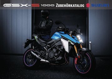 Suzuki GSX-S1000 Zubehörprospekt 2021 inkl. Preise ab Februar 2024
