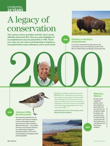 A Conservation Legacy