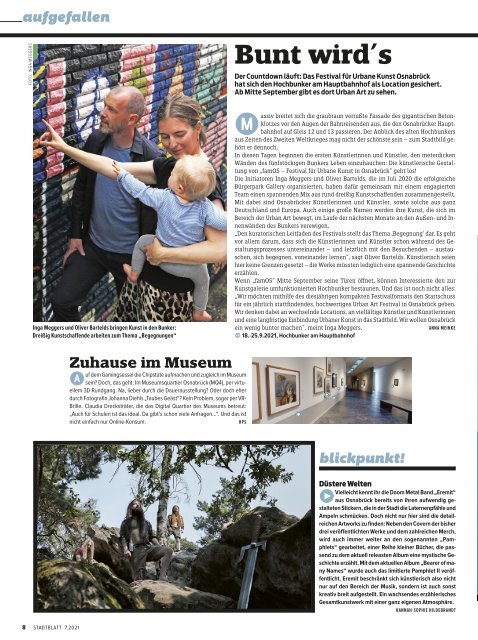 STADTBLATT Juli 2021