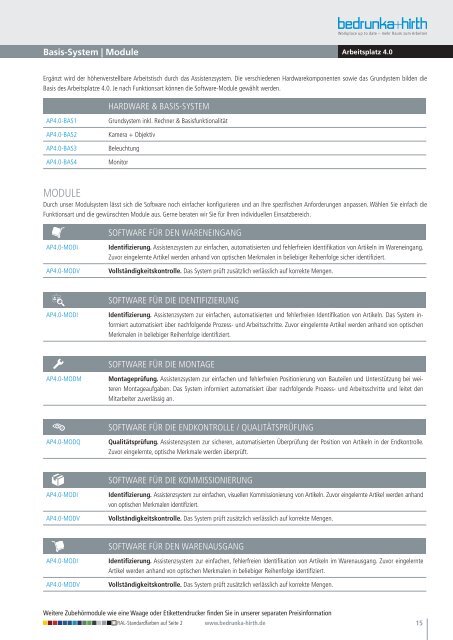 Wachter Arbeitsplatz 4.0 Betriebseinrichtungen und Arbeitsplatzsysteme