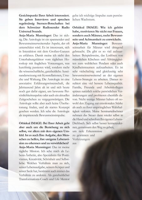 Yves Stöckli Unternehmer des Monats YVES STÖCKLI MakeUp - Orhideal Titelstory November 2021