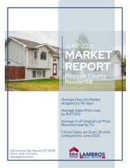Missoula County Residential Report June 2021