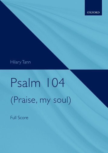 Hilary Tann - Psalm 104