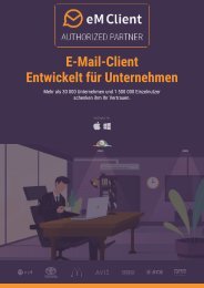 eM Client Broschüre - der E-Mail Client, der alles auf den Punkt bringt