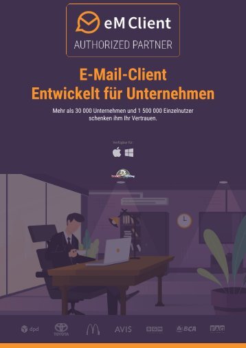 eM Client Broschüre - der E-Mail Client, der alles auf den Punkt bringt