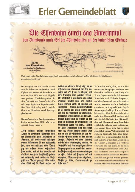 Erler Gemeindeblatt - Erl - Land Tirol