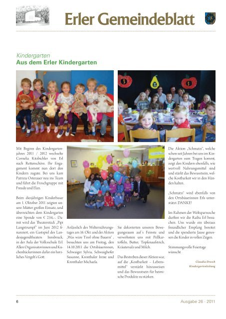 Erler Gemeindeblatt - Erl - Land Tirol