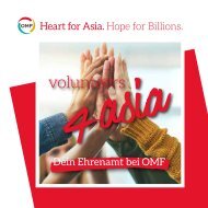 Volunteers4Asia - Dein Ehrenamt bei OMF
