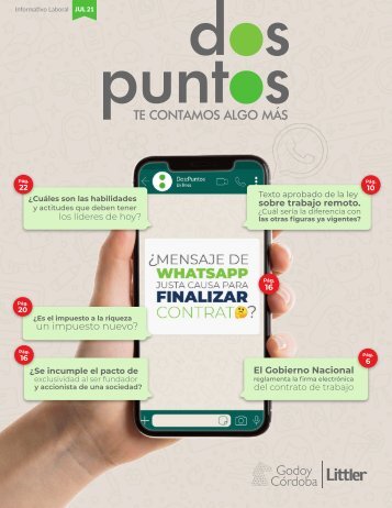 Dos:Puntos - Informativo Laboral Godoy Córdoba - Julio 2021