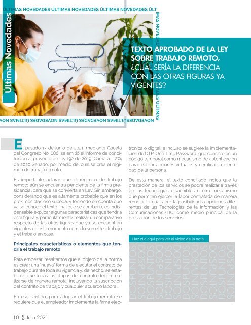Dos:Puntos - Informativo Laboral Godoy Córdoba - Julio 2021