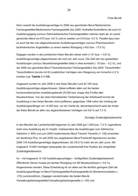 Berufsbildungsbericht 2007 (Teil I) - BiBB