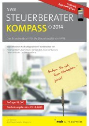 STEUERBERATER Kompass - NWB Verlag