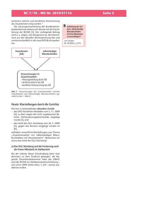 Berufsrecht der Steuerberater: Möglichkeiten der - Bundesverband ...