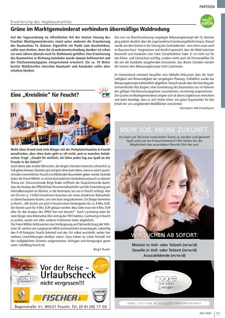 Reichswaldblatt - JULI 2021