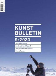 Kunstbulletin September 2020