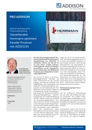 Steuerberater Herrmann optimiert Kanzlei-Prozesse mit ADDISON