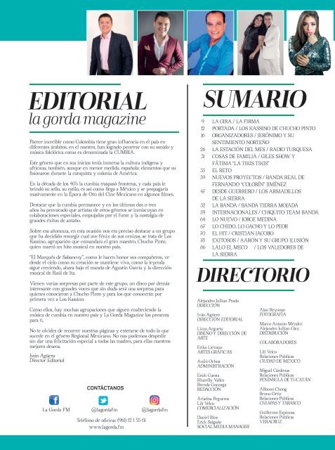 La Gorda Magazine Año 4 Edición Número 42 Mayo 2018 Portada Los Kassino De Chucho Pinto
