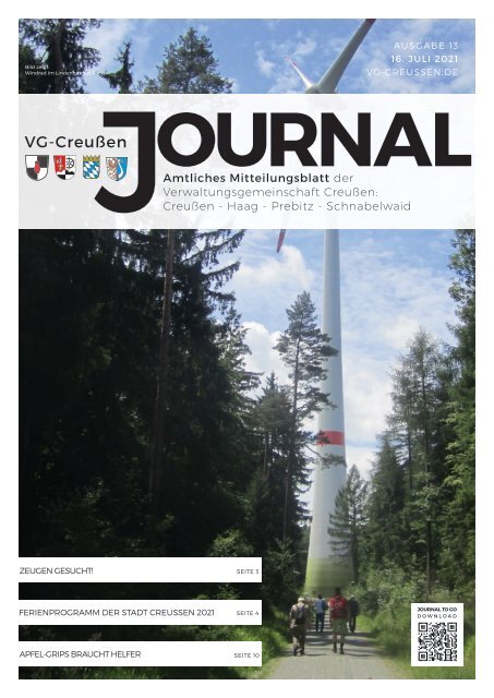 Creußen Journal - Ausgabe 13 - Juli 2021