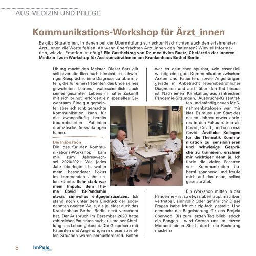 Impuls aktuell - Das Klinikmagazin (Sommer 2021)