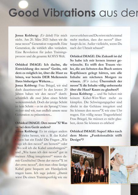 Orhideal IMAGE Magazin Februar 2022 mit Titelstory über KOSYS GmbH • Simone und Josua Kohberg
