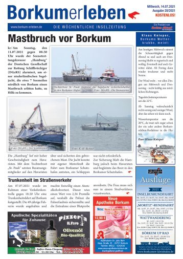 14.07.2021 / Borkumerleben - Die wöchentliche Inselzeitung