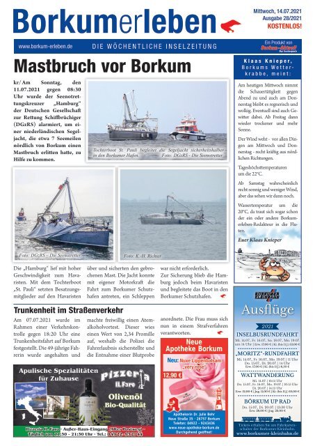 14.07.2021 / Borkumerleben - Die wöchentliche Inselzeitung