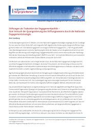 Sandberg, Berit : Stiftungen als Trabanten der Engagementpolitik