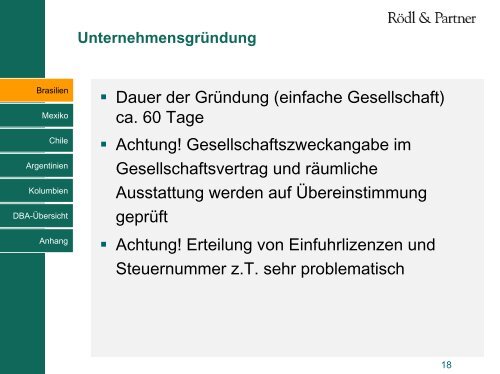 Lateinamerika – Rechtliche und steuerliche Rahmenbedingungen ...