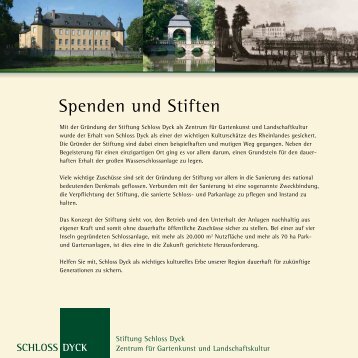 Spenden und Stiften - Schloss Dyck