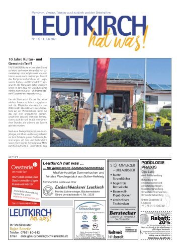 Leutkirch hat was 14.07.2021