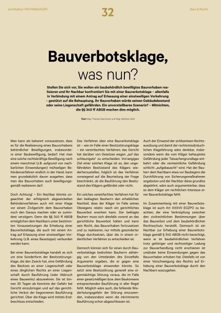 architektur FACHMAGAZIN Ausgabe 5 2021