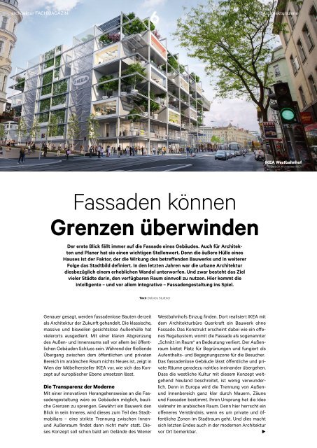 architektur FACHMAGAZIN Ausgabe 5 2021