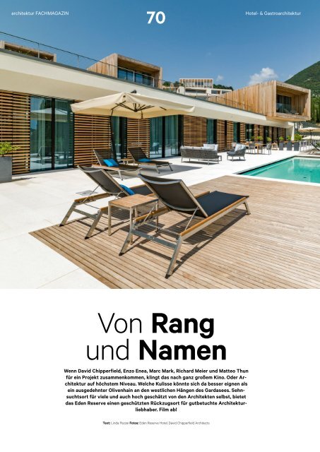 architektur FACHMAGAZIN Ausgabe 5 2021