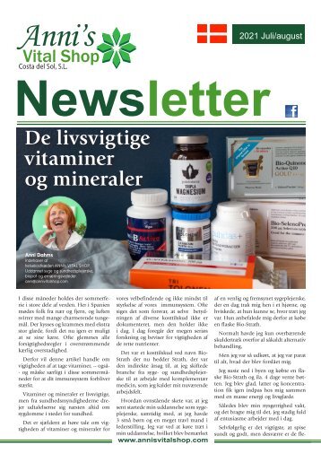 De livsvigtige  vitaminer  og mineraler