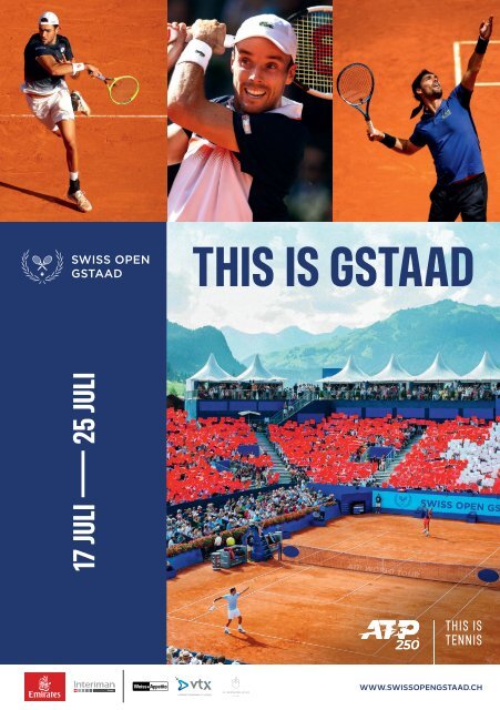 Le programme officiel du Swiss Open Gstaad 2021