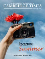 Cambridge Times Summer 2021 Newsletter!