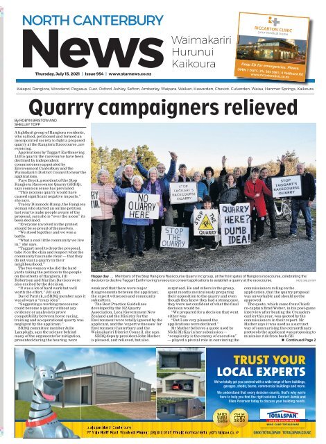 North Canterbury News: July 16, 2021