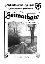 Heimatbote Nr. 12 - Arbeitskreis Heimat