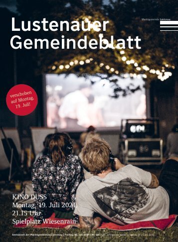 Lustenauer Gemeindeblatt Nr. 28 | Freitag 16. Juli 2021