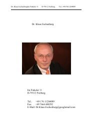 Dr. Klaus Eschenburg Im Finkeler 11 D-79112 Freiburg Tel.: + ... - AEU