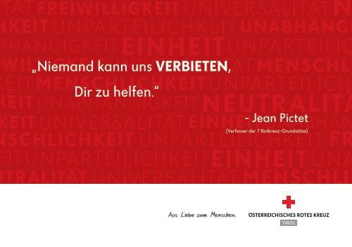 Leistungsbericht 2020 Rotes Kreuz Tirol